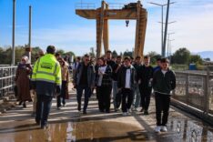 Geleceğin enerji uzmanları SASKİ’nin elektrik üretim tesislerini inceledi