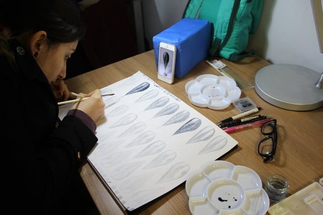 El sanatları ve resim atölyesi için ilham verici ortam.